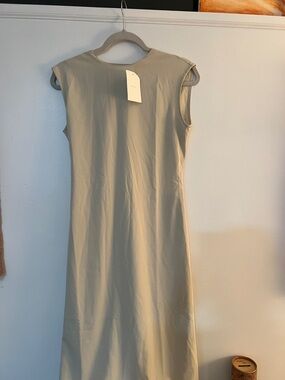 OAK + FORT Sleeveless Maxi Dress in Taupe